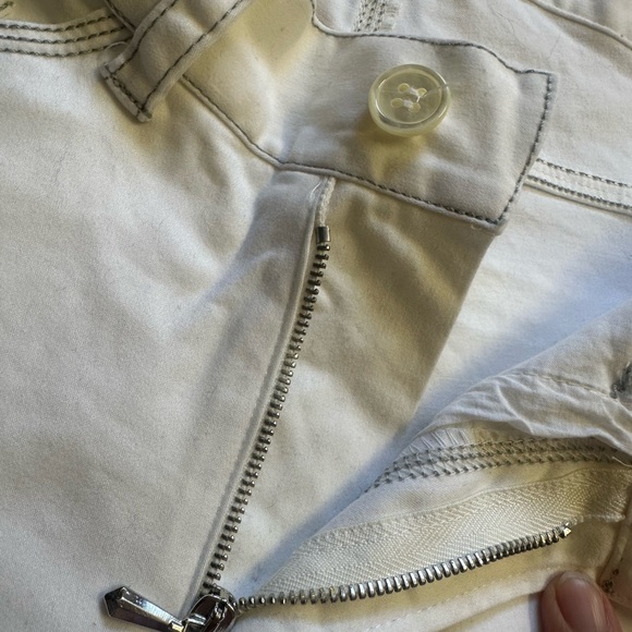 NWOT- Kristensen Du Nord WHITE JEANS grey stitching cotton elastane. US size 6 - Picture 8 of 10